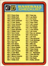 1983 Donruss Base Set #NNO Checklist 443-546