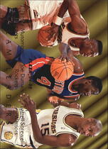 1994 Fleer Team Leaders #3 Dikembe Mutombo|Joe Dumars|Latrell Sprewell 