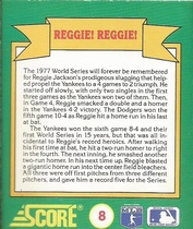 1991 Score World Series Trivia (Green Backs) #8 Reggie! Reggie!