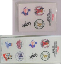 1992 Kelloggs Frosted Flakes Team Decals #NNO American League West