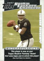 2007 Topps Rookie Fantasy Challenge #1 Jamarcus Russell