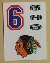 1987 Topps Sticker Inserts #21 Chicagohawks