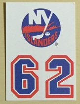 1987 Topps Sticker Inserts #32 New York Islanders