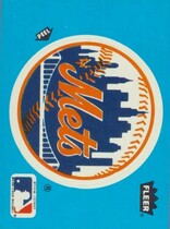 1985 Fleer Team Stickers #NNO Mets (Logo)