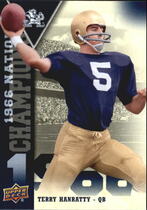 2013 Upper Deck Notre Dame National Champions #NCTH Terry Hanratty