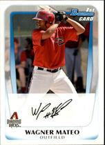 2011 Bowman Chrome Prospects Refractors #BCP88 Wagner Mateo