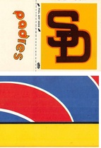 1982 Fleer Team Logo Stickers #NNO Padres