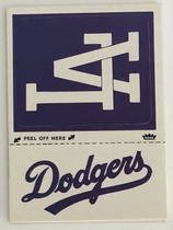 1982 Fleer Team Logo Stickers #NNO Dodgers