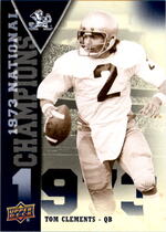 2013 Upper Deck Notre Dame National Champions #NCTC Tom Clements