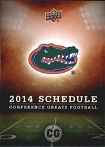 2014 Upper Deck Conference Greats #21 Florida Schedule