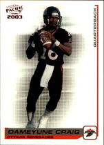 2003 Pacific CFL Red #62 Dameyune Craig