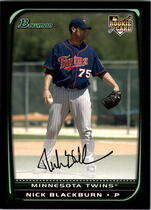 2008 Bowman Base Set #216 Nick Blackburn