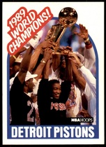 1989 NBA Hoops Hoops #353 Pistons Team