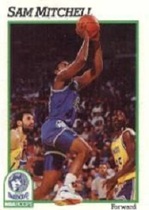 1991 NBA Hoops Base Set #127 Sam Mitchell