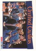 1991 NBA Hoops Base Set #278 Cleveland Team Card