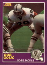 1989 Score Supplemental #406S Bob Golic