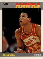 1987 Fleer Base Set #92 Doc Rivers