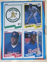 1990 Fleer Wax Box Cards #C-9 Athletics Team Logo