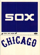 1982 Fleer Team Logo Stickers #NNO White Sox