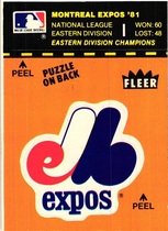 1982 Fleer Team Logo Stickers #NNO Expos