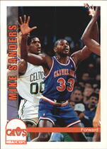 1992 NBA Hoops Base Set #368 Mike Sanders