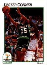 1991 NBA Hoops Base Set #390 Lester Conner