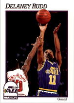 1991 NBA Hoops Base Set #442 Delaney Rudd