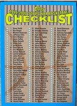 1999 Topps Base Set #NNO Checklist Series 1