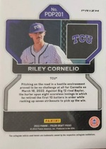 2022 Panini Prizm Draft Picks Silver Prizm #PDP201 Riley Cornelio