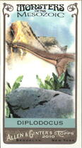 2010 Topps Allen & Ginter Mini Monsters of the Mesozoic #MM11 Diplodocus