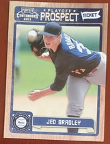 2011 Playoff Contenders Prospect Ticket Playoff Tickets #RT37 Jed Bradley