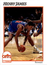 1991 NBA Hoops Base Set #349 Henry James