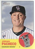 2012 Topps Heritage #243 Jordan Pacheco