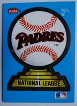 1987 Fleer Team Logo Stickers #16 Padres