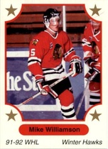 1991 7th Inning Sketch WHL #28 Mike Williamson