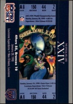 1990 Pro Set Super Bowl 160 #24 Sb Xxiv Ticket