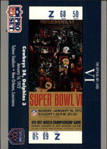 1990 Pro Set Super Bowl 160 #6 Sb Vi Ticket