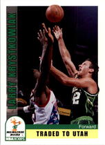 1992 NBA Hoops Base Set #129 Larry Krystkowiak