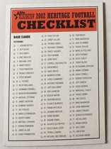 2002 Topps Heritage #NNO Checklist 1