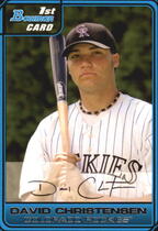 2006 Bowman Chrome Draft Draft Picks #DP50 David Christensen