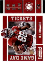 2017 Panini Contenders Draft Picks Game Day Tickets #8 O.J. Howard