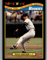 1991 Topps ToysRUs Rookies #15 Dana Kiecker