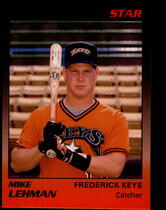 1989 Star Frederick Keys #12 Mike Lehman