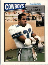 1987 Topps Base Set #263 Tony Dorsett