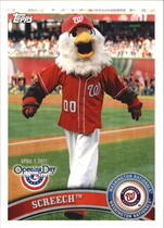 2011 Topps Opening Day Mascots #M-25 Screech