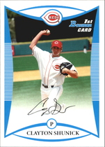 2008 Bowman Draft Prospects #BDPP39 Clayton Shunick