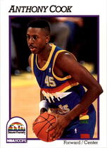 1991 NBA Hoops Base Set #355 Anthony Cook