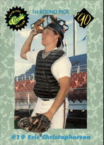 1990 Classic Draft Picks #19 Eric Christopherson