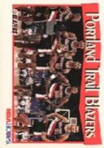 1991 NBA Hoops Base Set #295 Portland Team Card