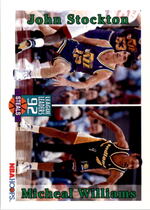 1992 NBA Hoops Base Set #324 Steals Leaders